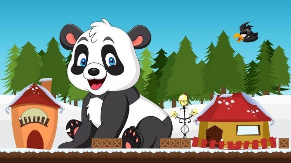 Panda Holiday Forest Runner