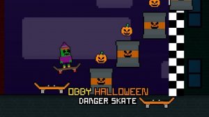 Obby Halloween Danger Skate - Online Skateboarding Game