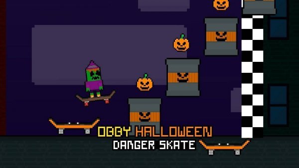 Spooky Skateboard Platform Adventure