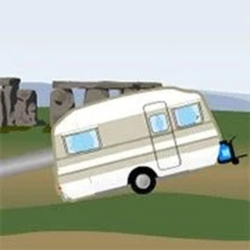 Wagon Fling Physics Puzzle